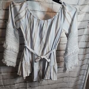 Main Strip Junior Peasant Top